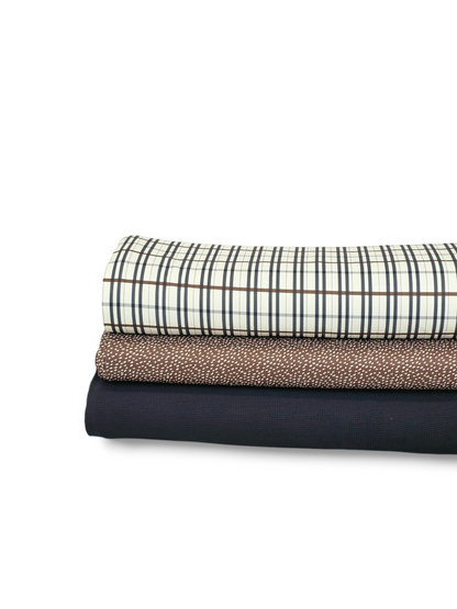 * Unique Design * Willow Ribbed Knit Timber Plaid