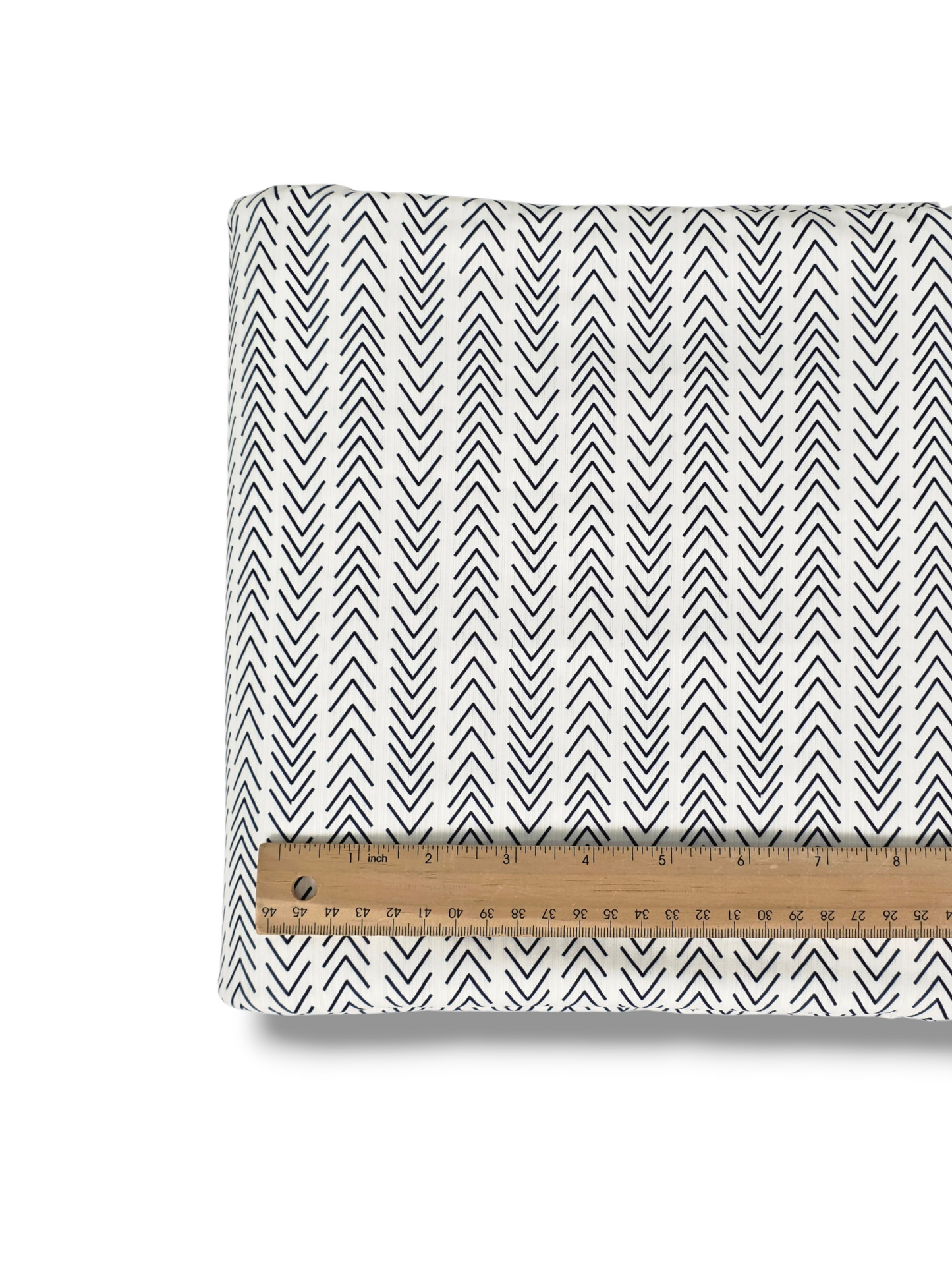 Reign Rib Knit Chevron Stripe White