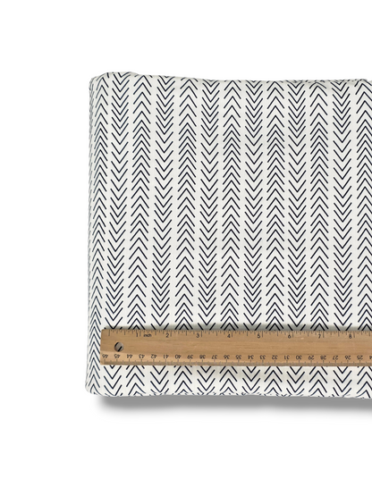 Reign Rib Knit Chevron Stripe White