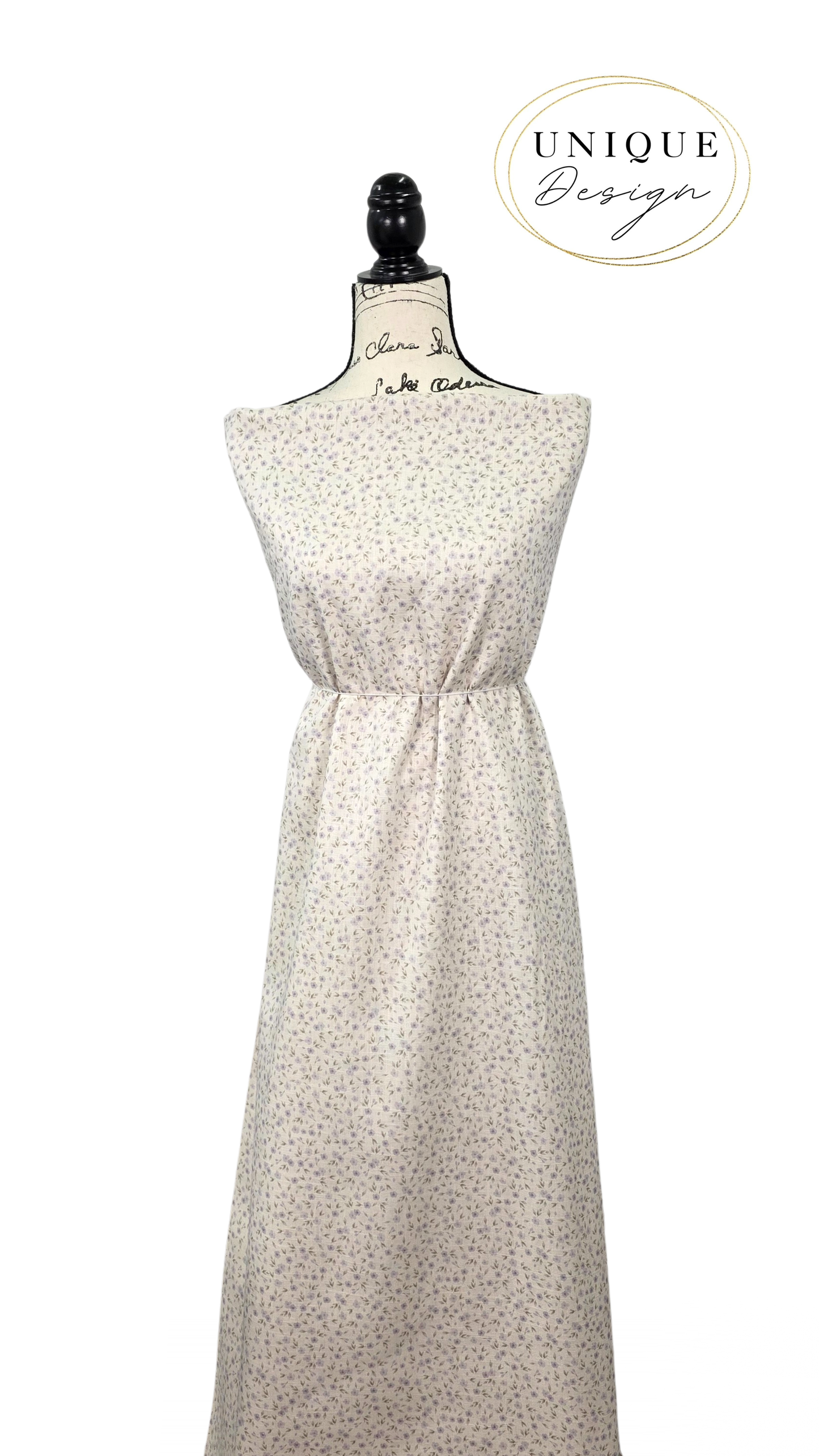* Unique Design * Linen Spring Daydream Pastel Blue