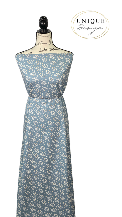 * Unique Design * Cloud Poly Ivory Petal Dusty Blue