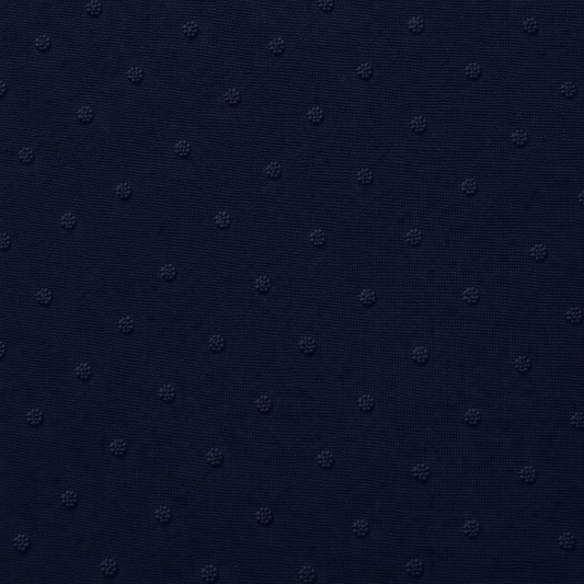 Swiss Dot Knit Solid Navy