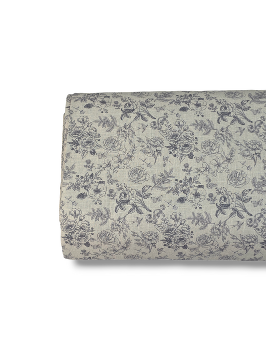 *Unique Design* Linen Cottage Garden Gray