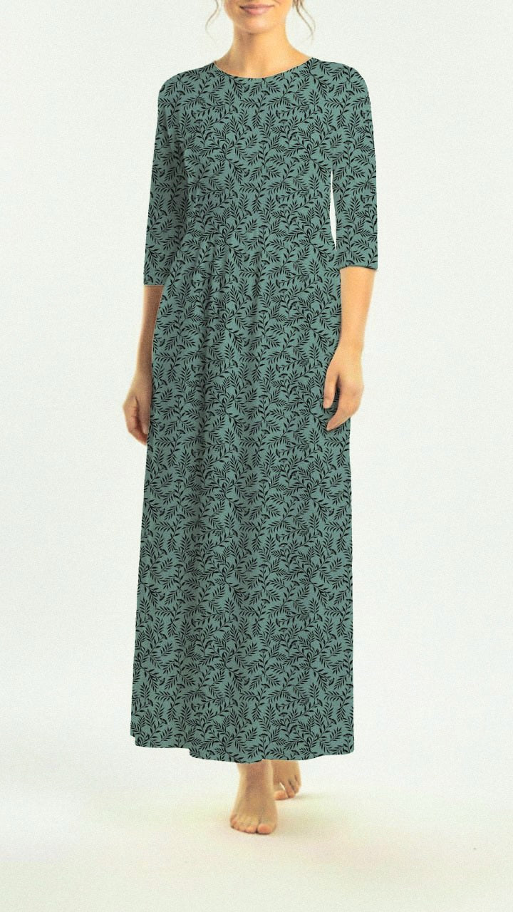 *Unique Design* Pineskin Black Vines Teal