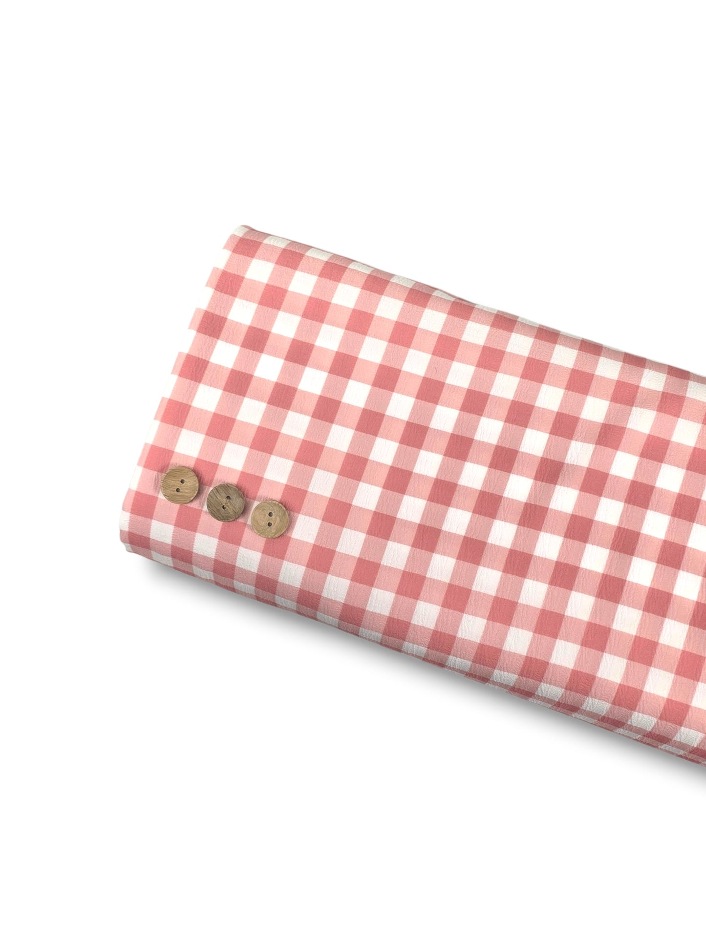 Poly Crepe Seaside Gingham Melon