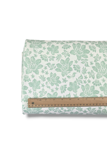 *Unique Design* Willow Ribbed Knit Heirloom Hydrangea Mint