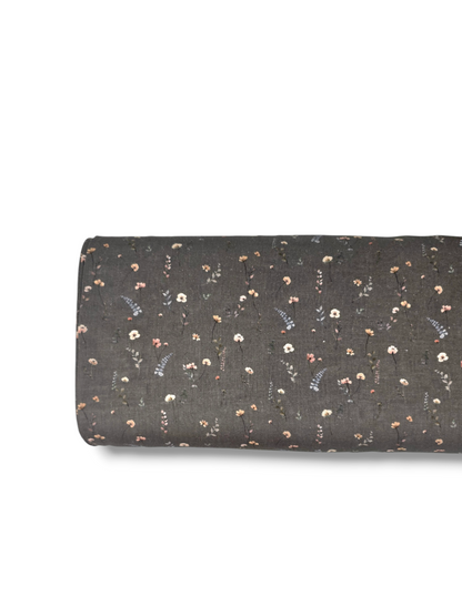 * Unique Design * Linen Ivory Wildflowers Mocha