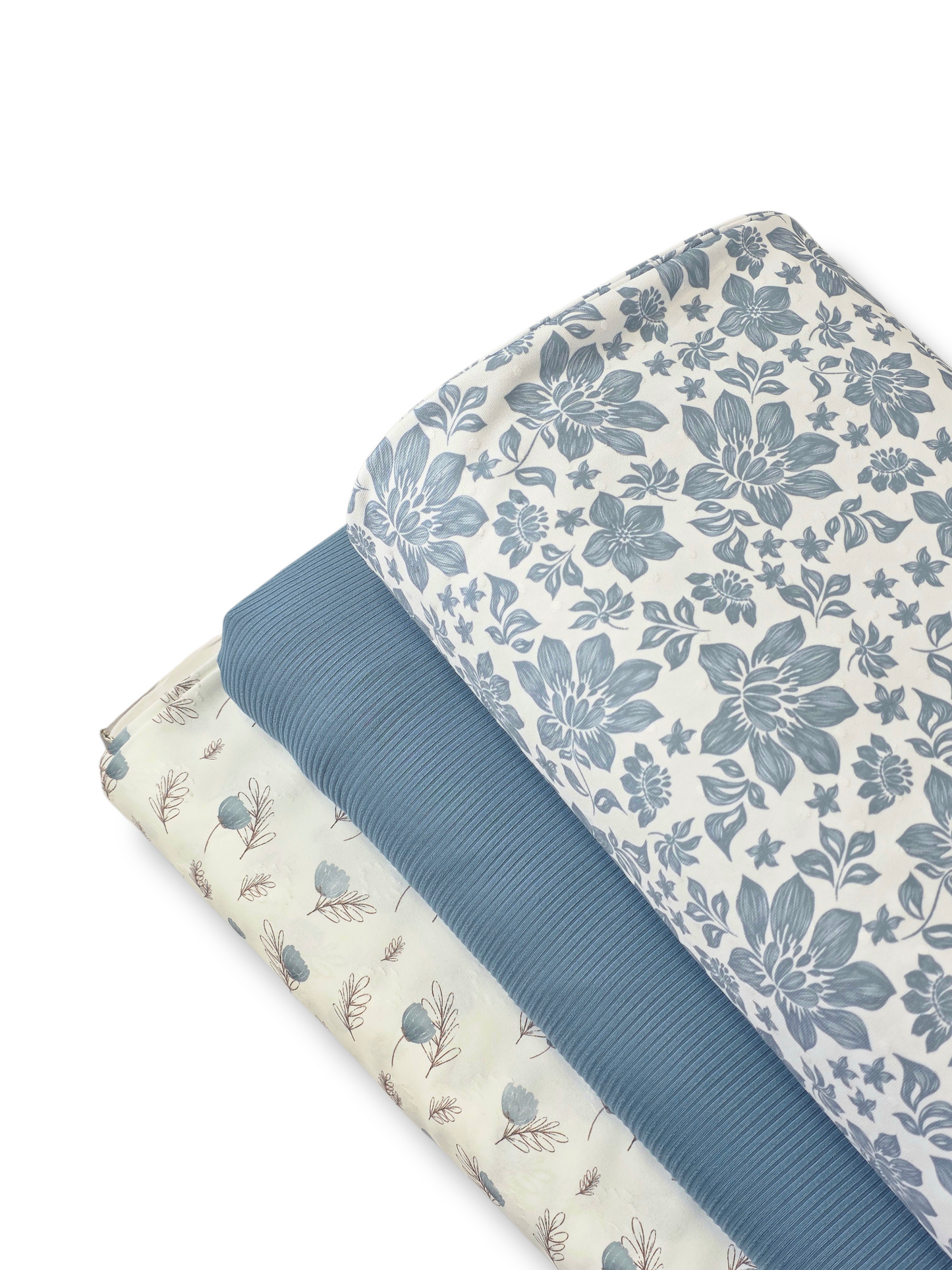 *Unique Design* Swiss Dot Knit Heirloom Hydrangea Blue