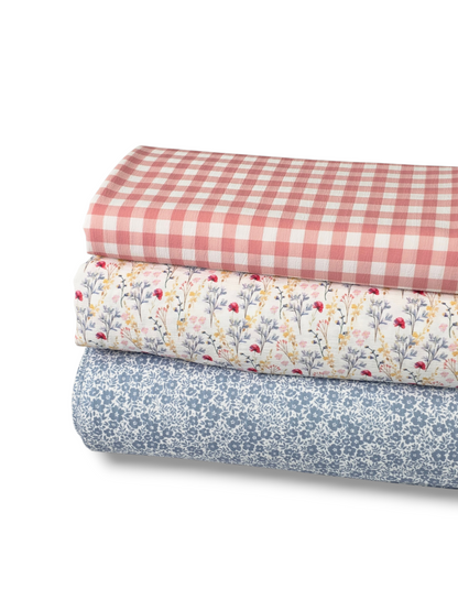 * Unique Design * Ribbed Knit Cotton Feel Petite Garden Light Denim