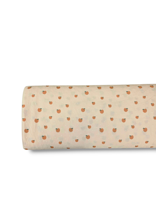 *Unique Design* Swiss Dot Knit Summer Peaches