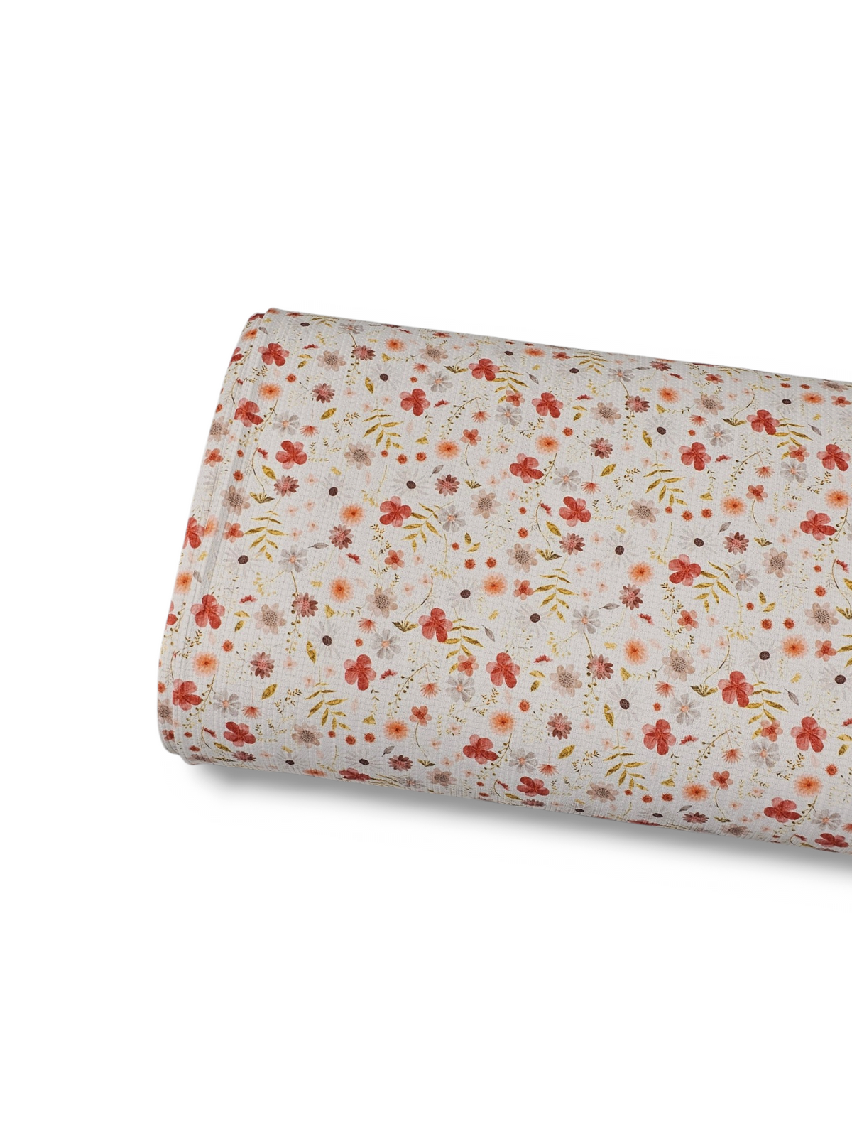 * Unique Design * Pointelle Autumn Gold Blooms Cream
