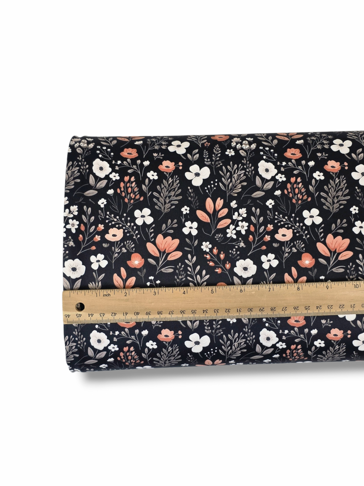 *Unique Design* Tricot Knit Harvest Blooms Black