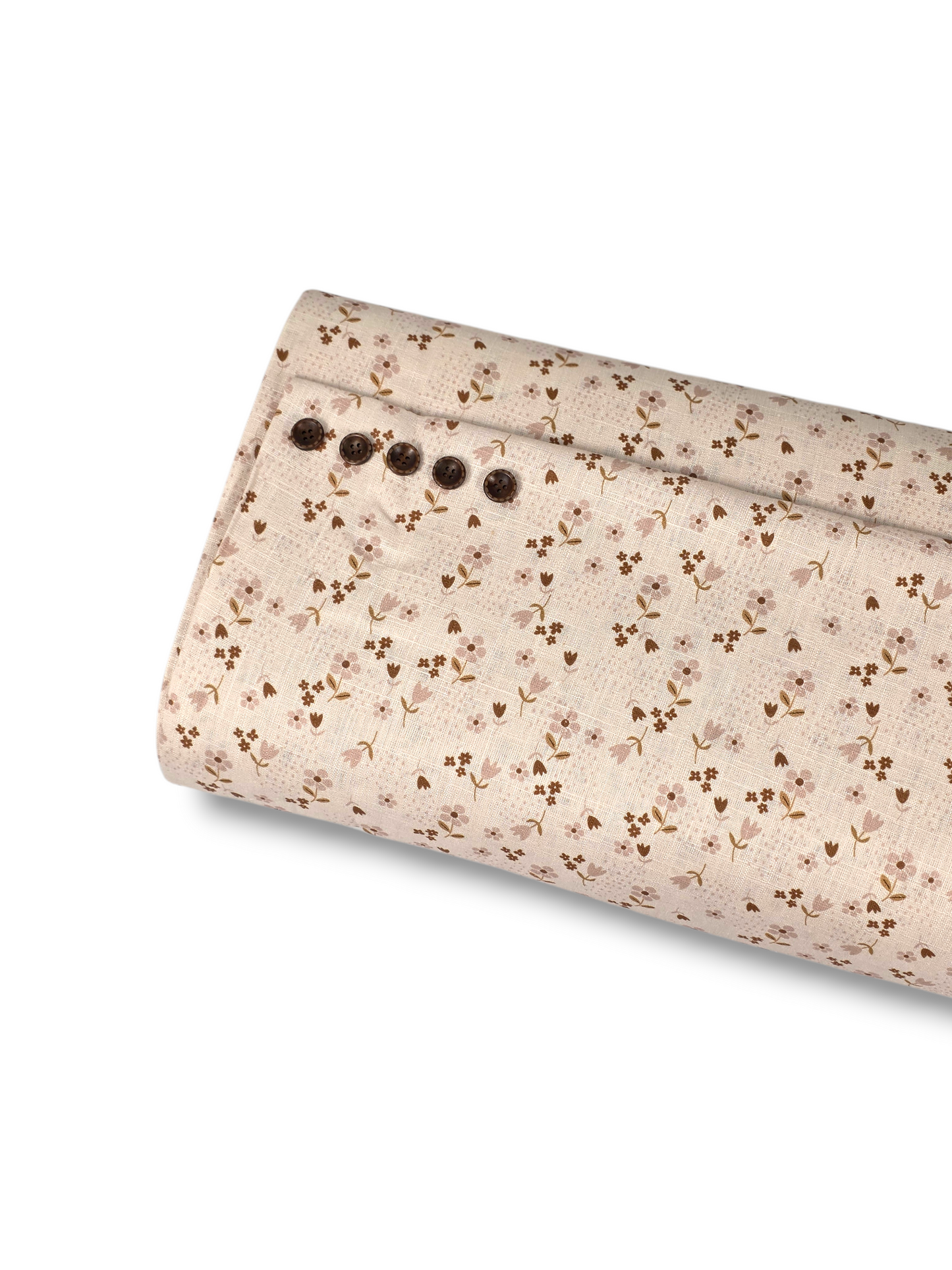 * Unique Design * Linen Dotted Posies Cream