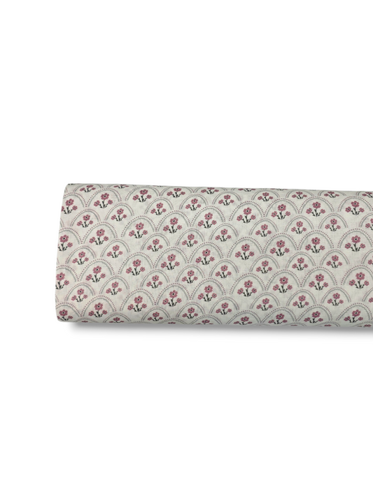 * Unique Design * Linen Vintage Cottage Garden Mauve