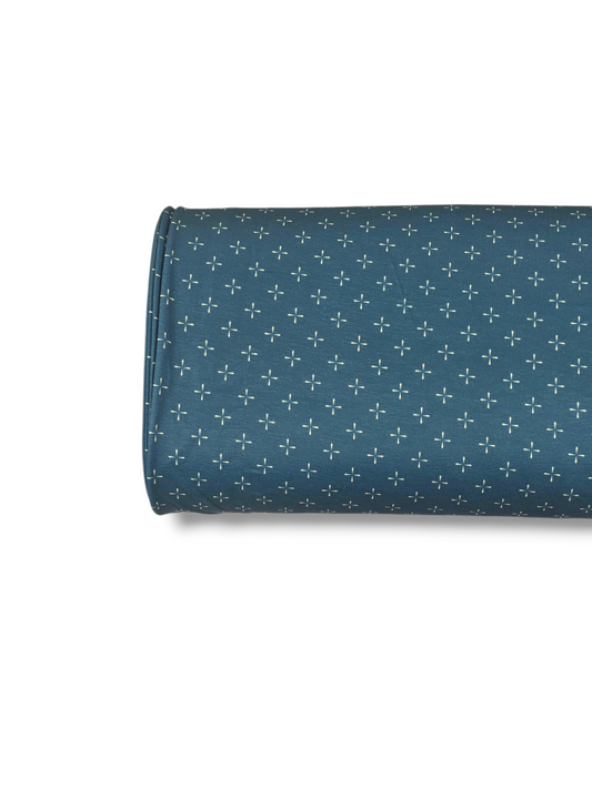 * Unique Design * Cloud Poly Cross Patch Dark Blue