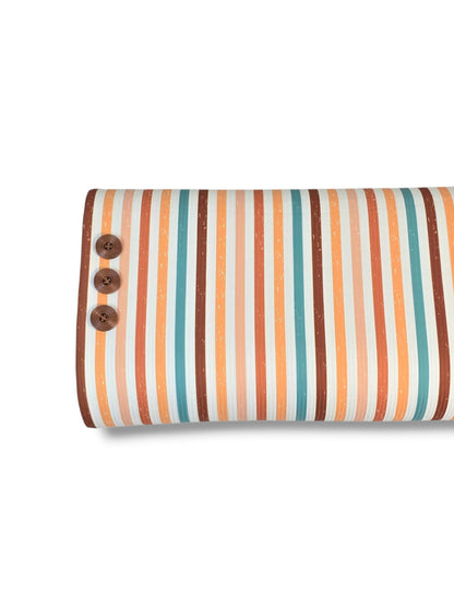 *Unique Design* Willow Ribbed Knit Sunwashed Stripes Vibrant