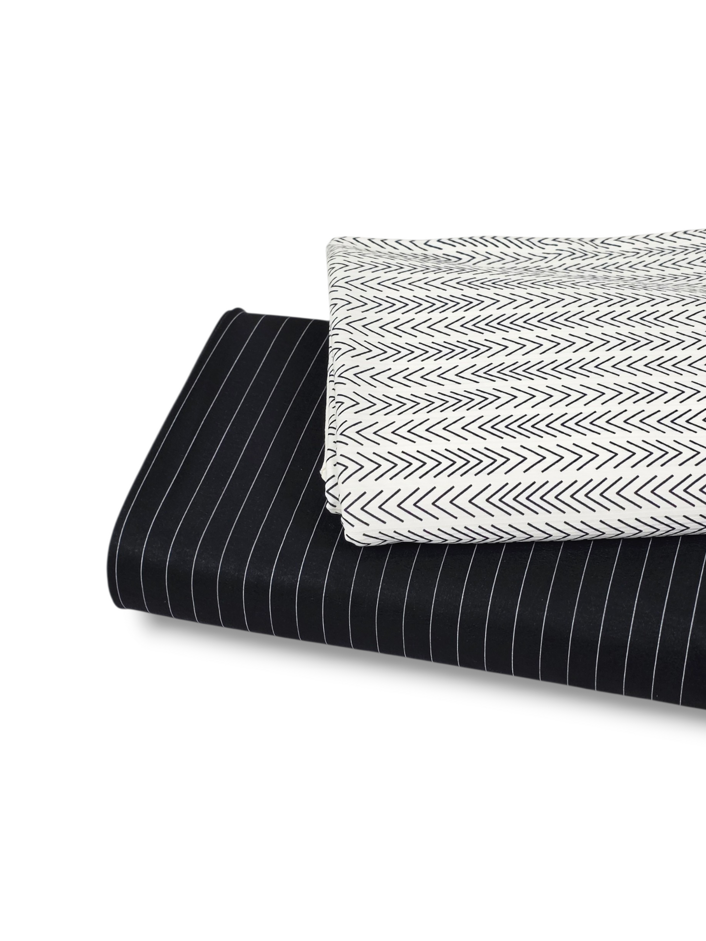 Reign Rib Knit Chevron Stripe White