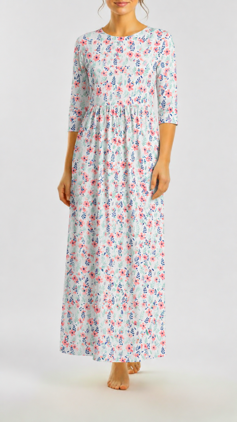 * Unique Design * Crinkled Crepe Garden Party