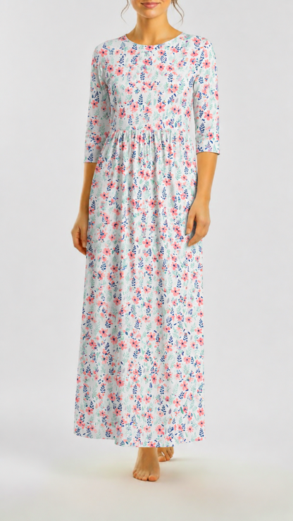 * Unique Design * Crinkled Crepe Garden Party
