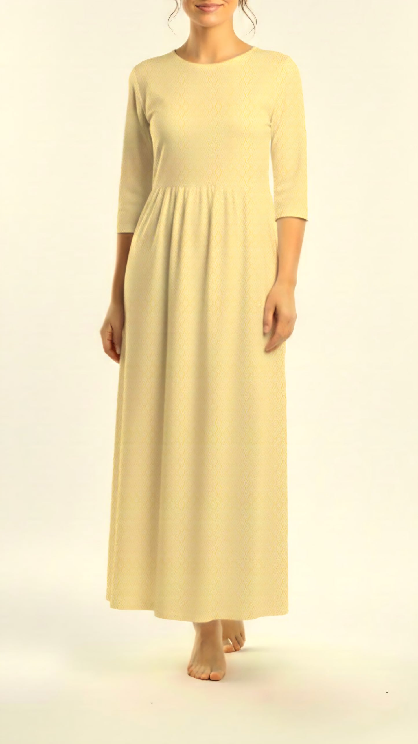 *Unique Design* Willow Ribbed Knit Diamond Drift Yellow