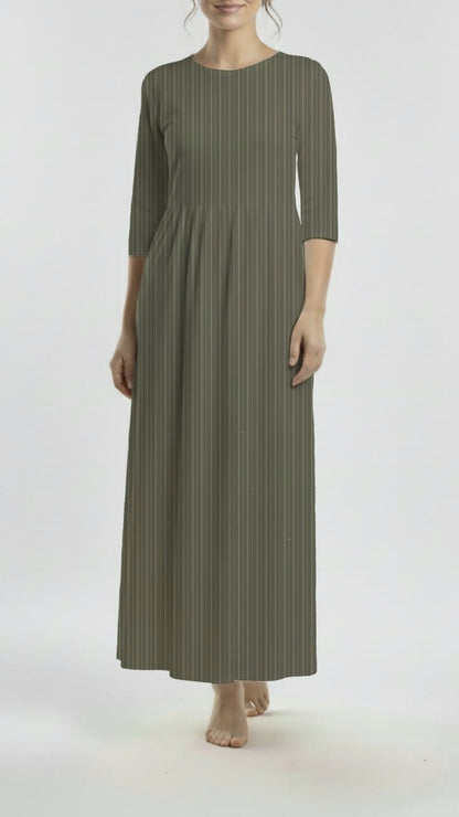 * Unique Design * Willow Ribbed Knit Willow Stripe Graystone