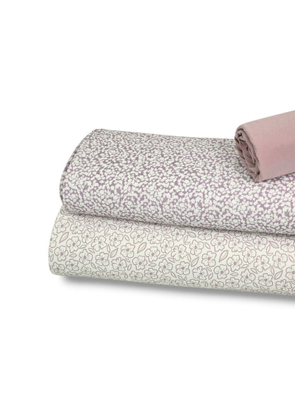 *Unique Design* Crinkled Crepe Petal Mist Purple