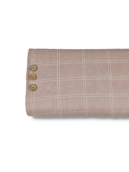 * Unique Design * Linen Modern Graph Taupe