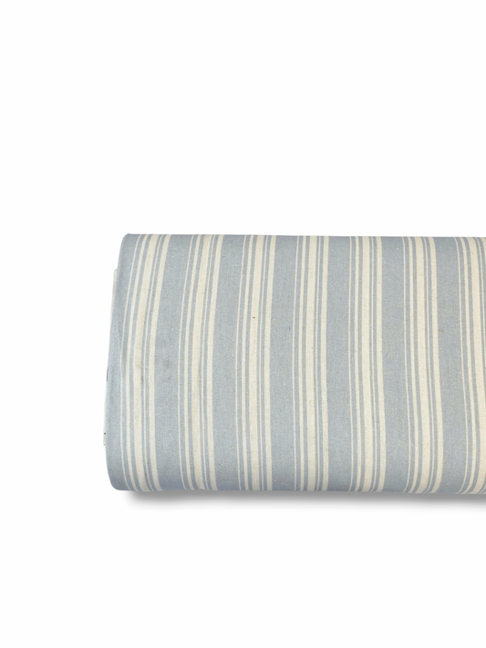 Cotton Linen Harbor Pinstripe Haze