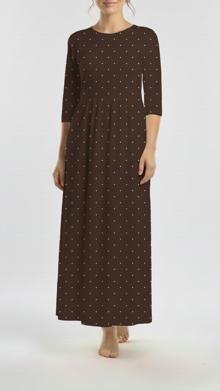 *Unique Design* Willow Ribbed Knit Moonlit Sparkle Brown