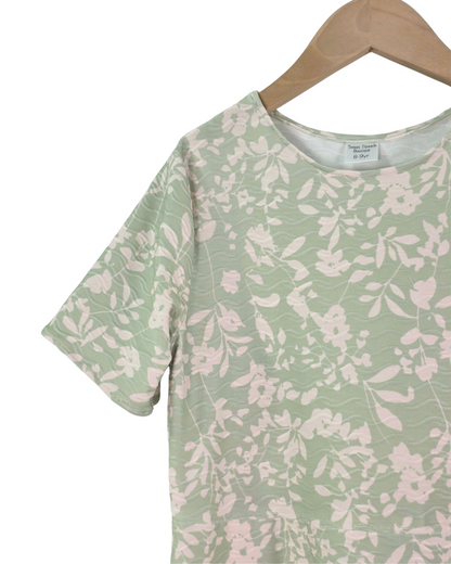 6-7 Yr Pointelle Wave Knit Cream Dress