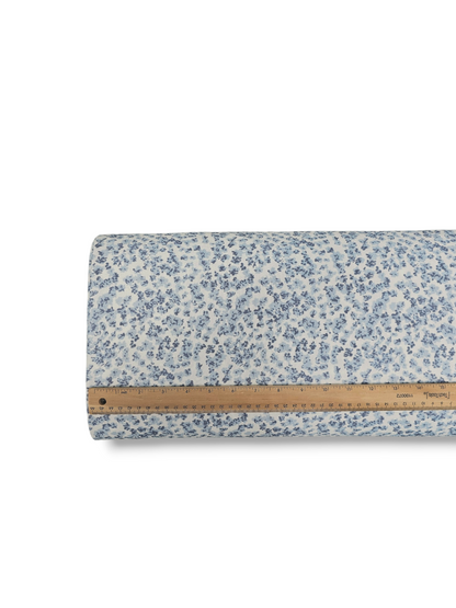 *Unique Design* Swiss Dot Knit Leopard Bloom Blue