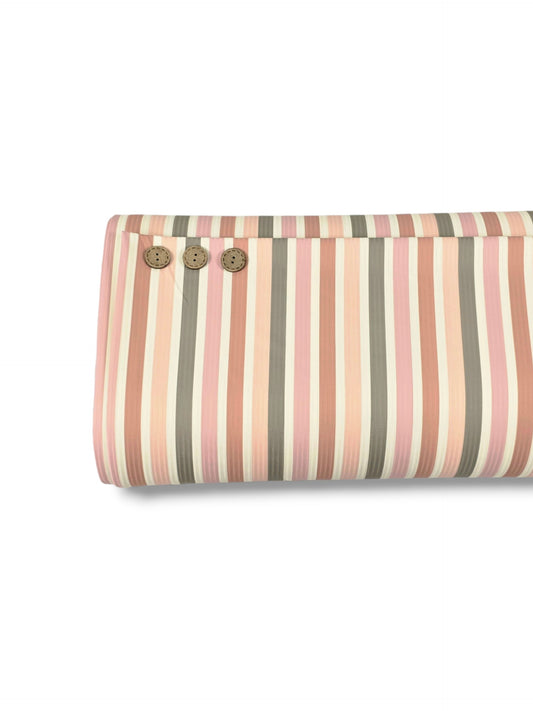 *Unique Design* Willow Ribbed Knit Fun Stripe Green Rose