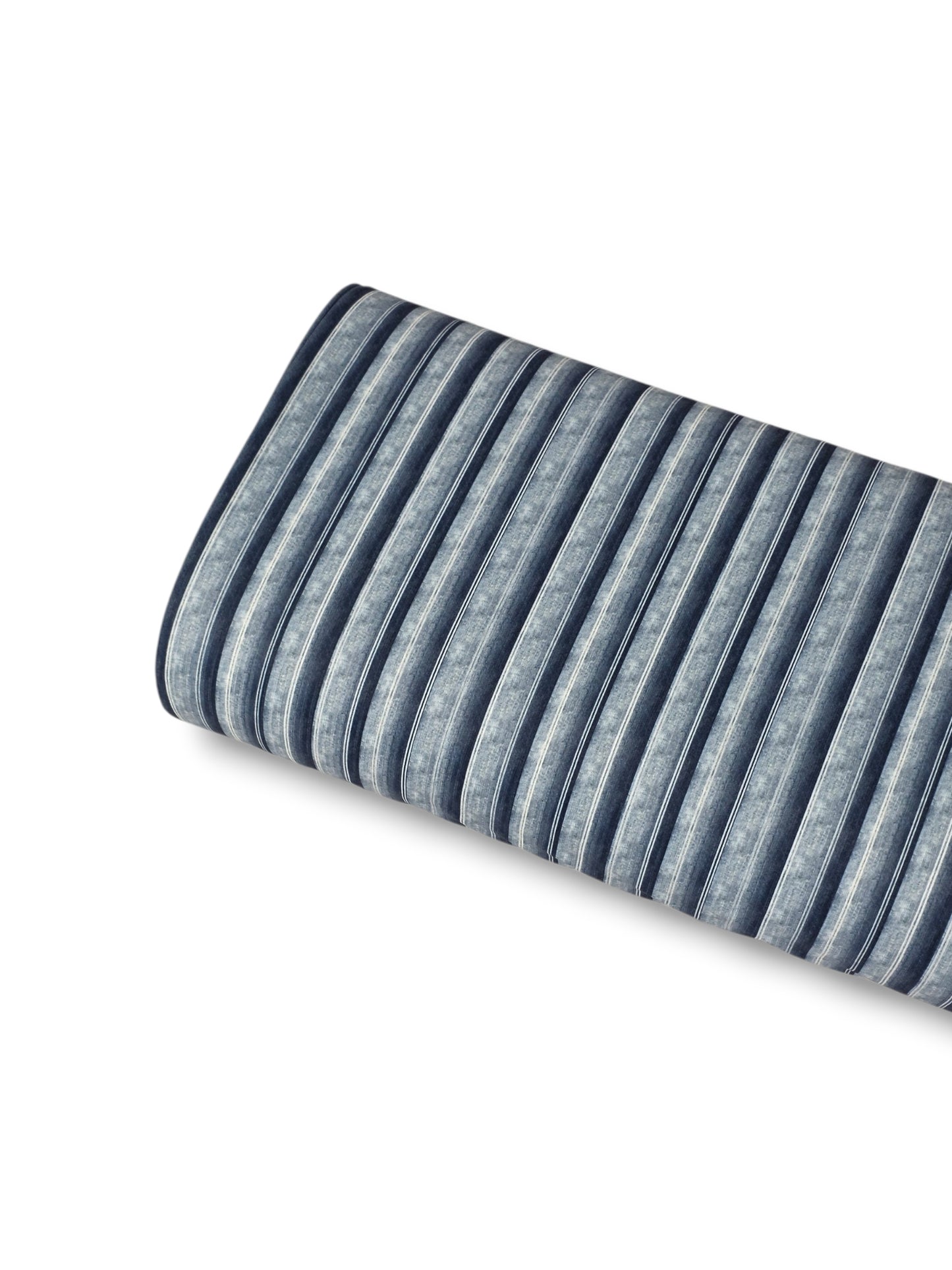 *Unique Design* Willow Ribbed Knit Washed Denim Stripes