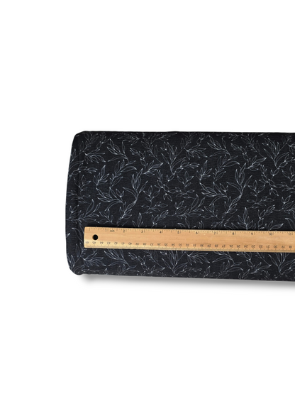 *Unique Design* Crinkled Crepe Soft Willow Black