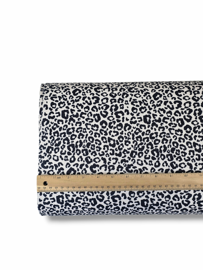* Unique Design * Pointelle Leopard Neutral Gray