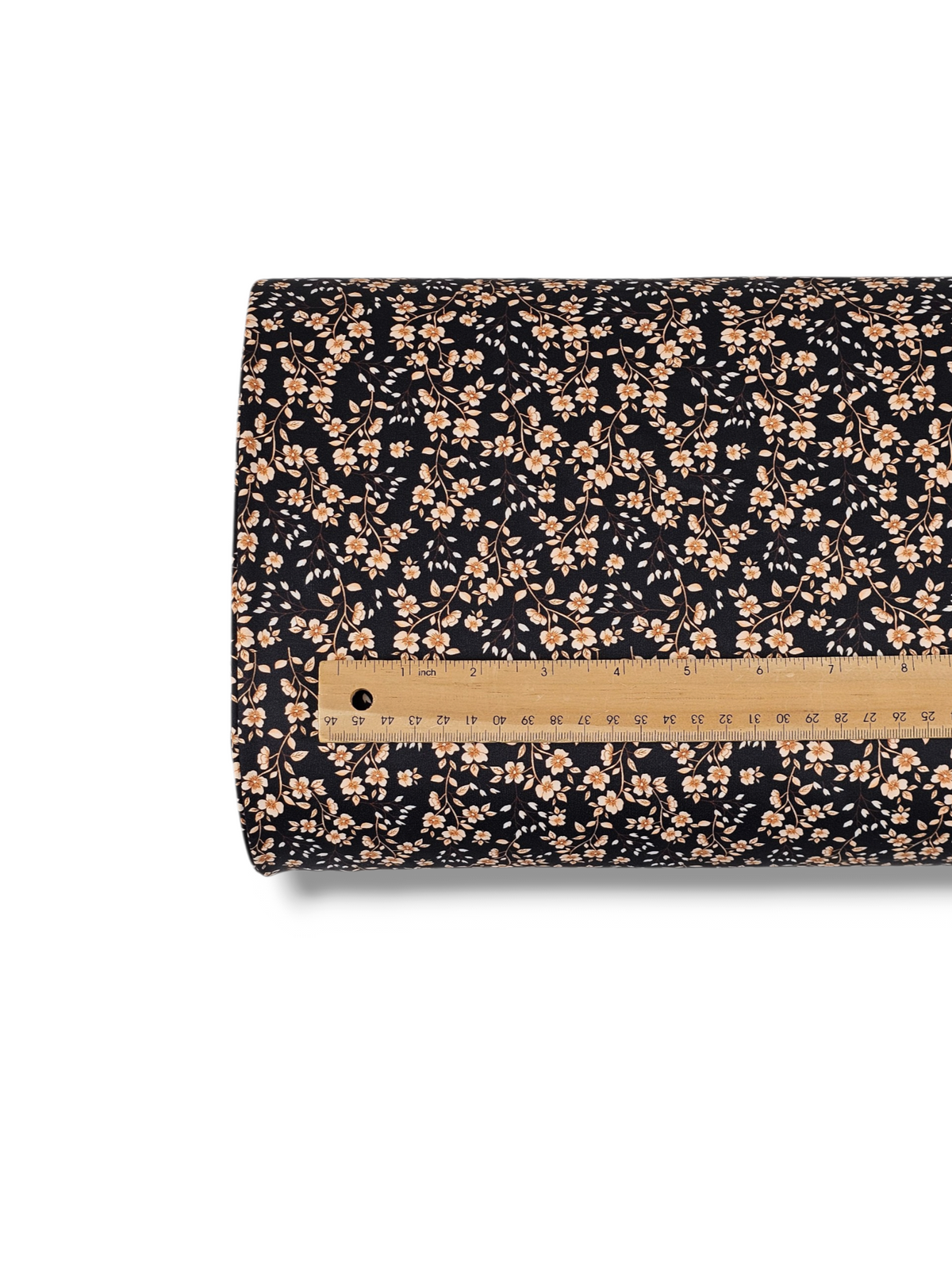 *Unique Design* Tricot Knit Mini Vining Floral Black