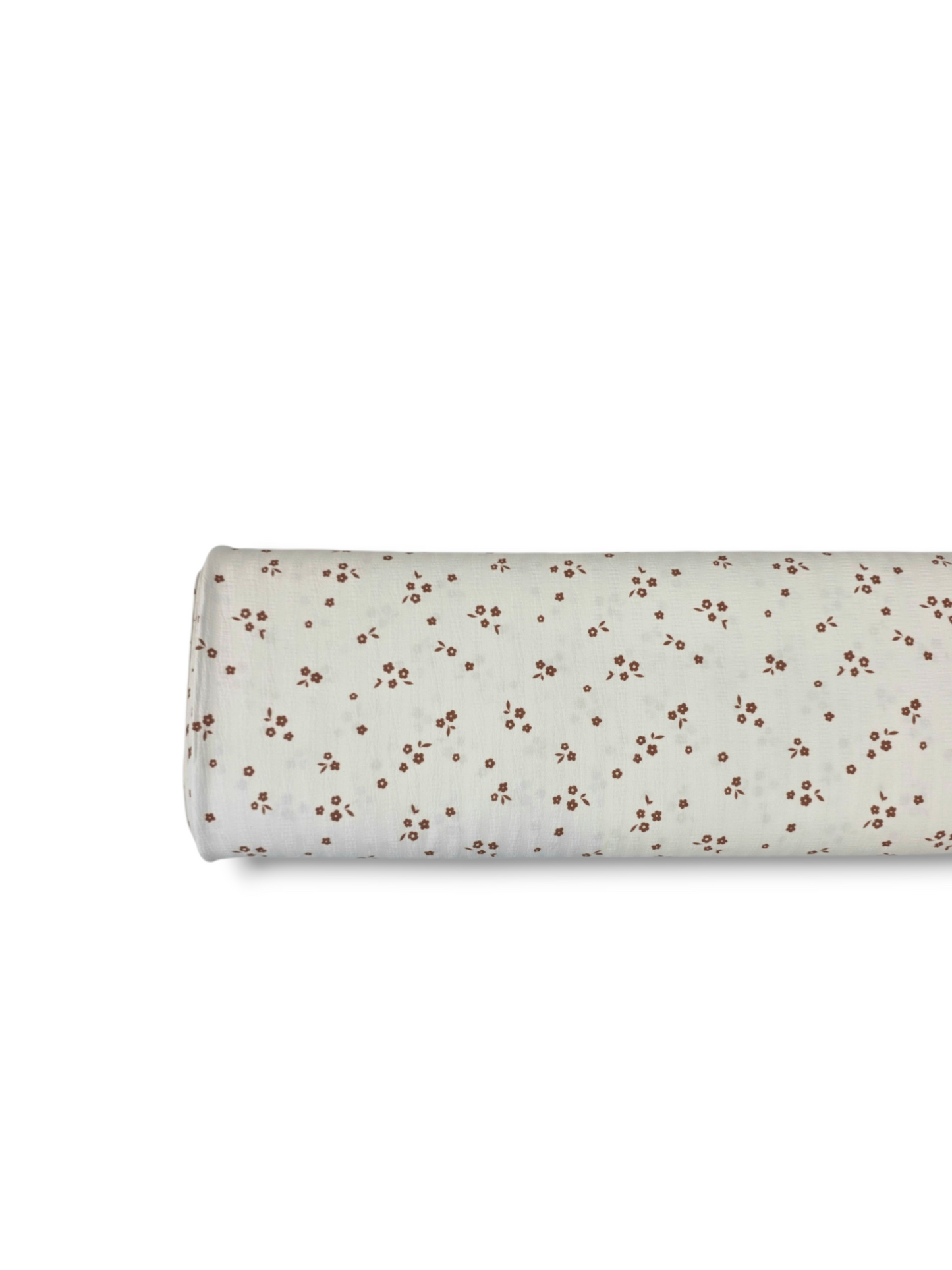 * Unique Design * Crinkled Crepe Dainty Charm Rust Brown