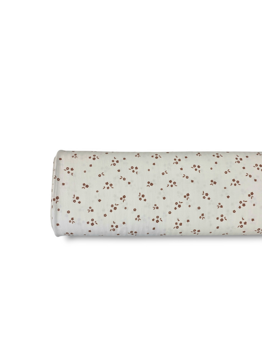 * Unique Design * Crinkled Crepe Dainty Charm Rust Brown