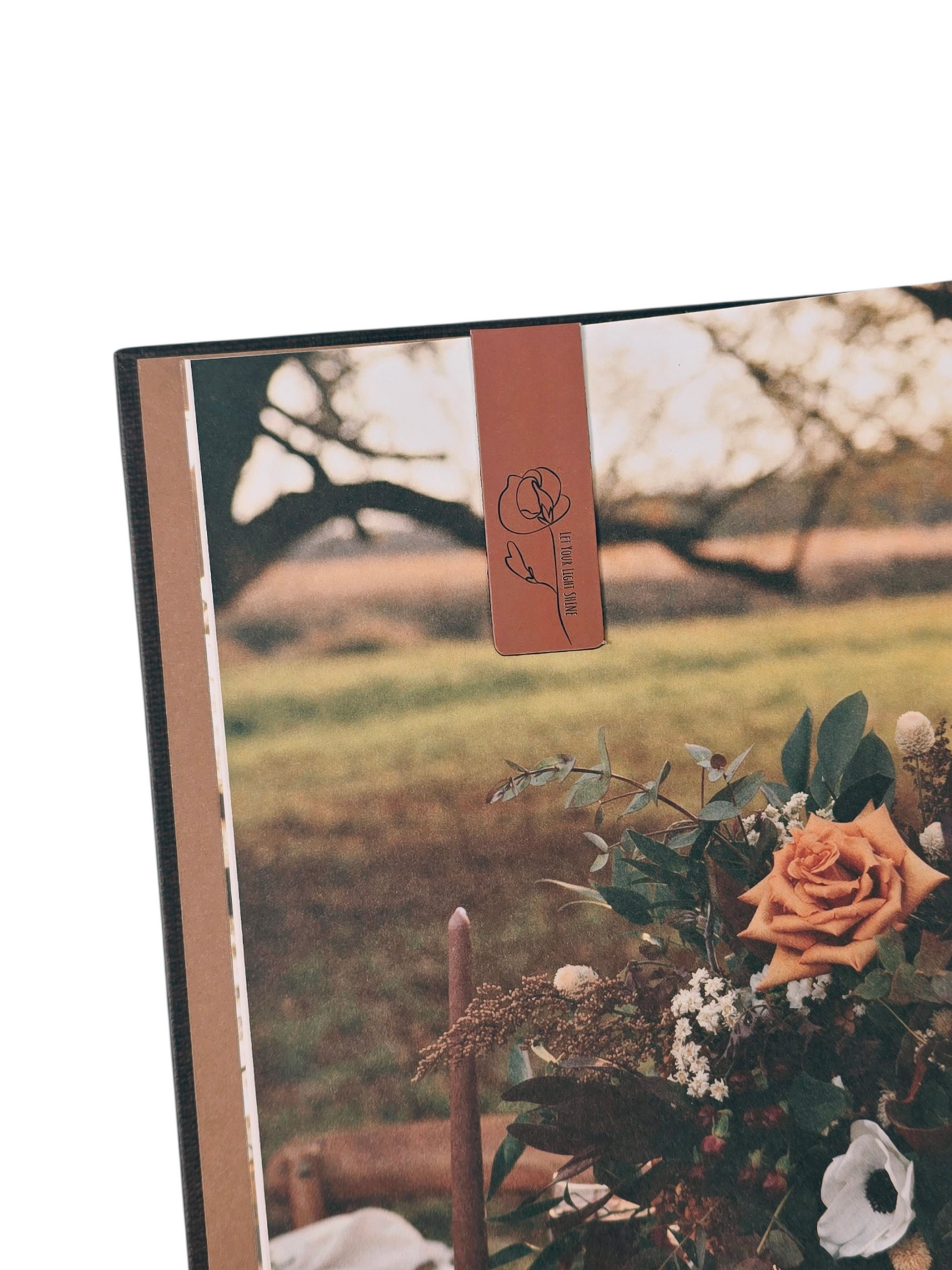 Minimalist Floral Magnetic Bookmark Set of 5