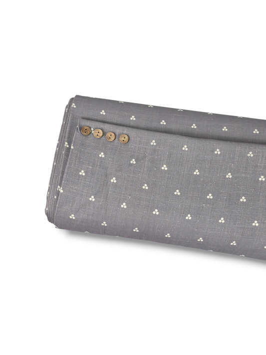 * Unique Design * Linen Mosaie Dots Sky Blue