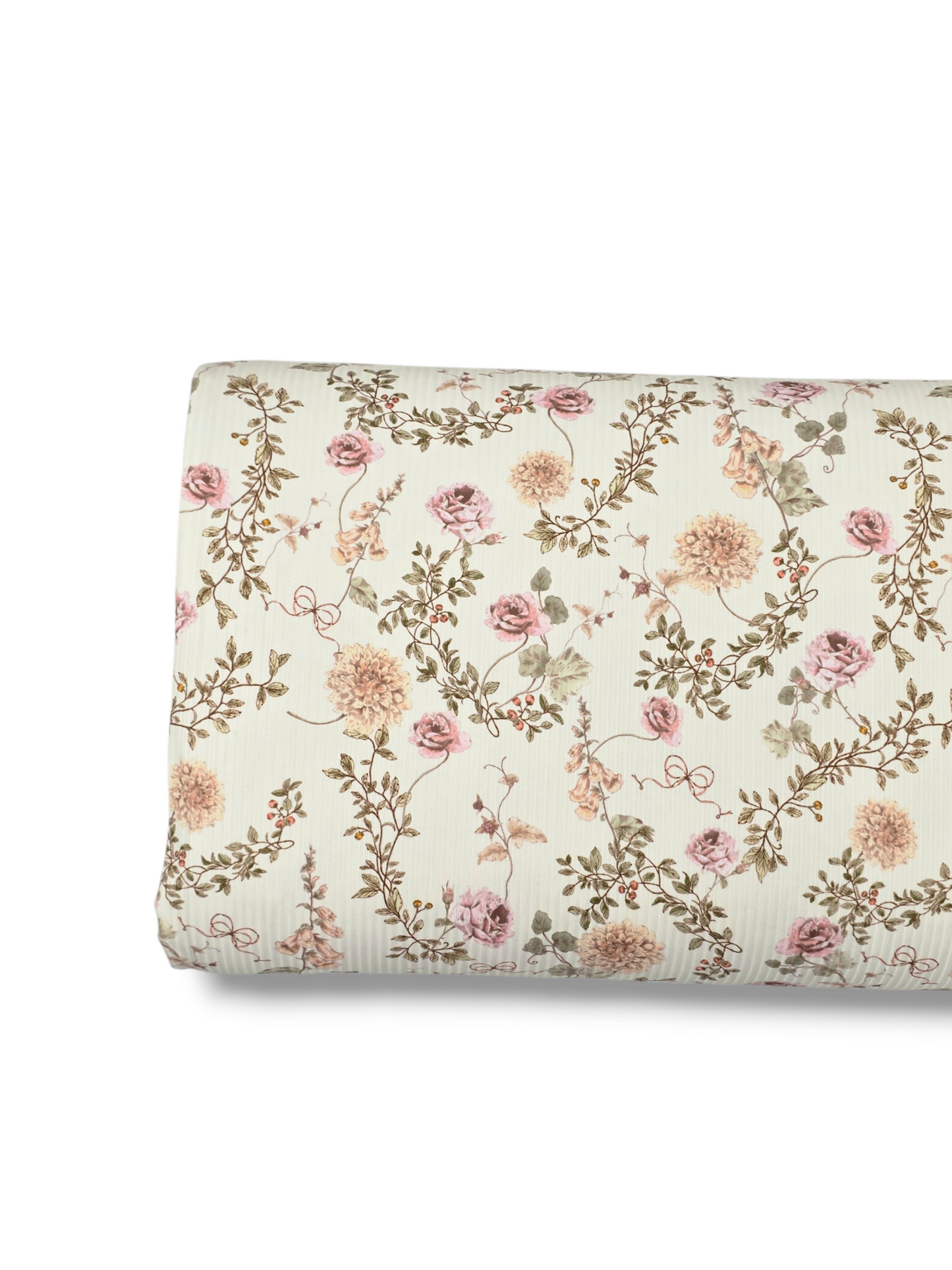 *Unique Design* Willow Ribbed Knit Vintage Rose Arbor Cream