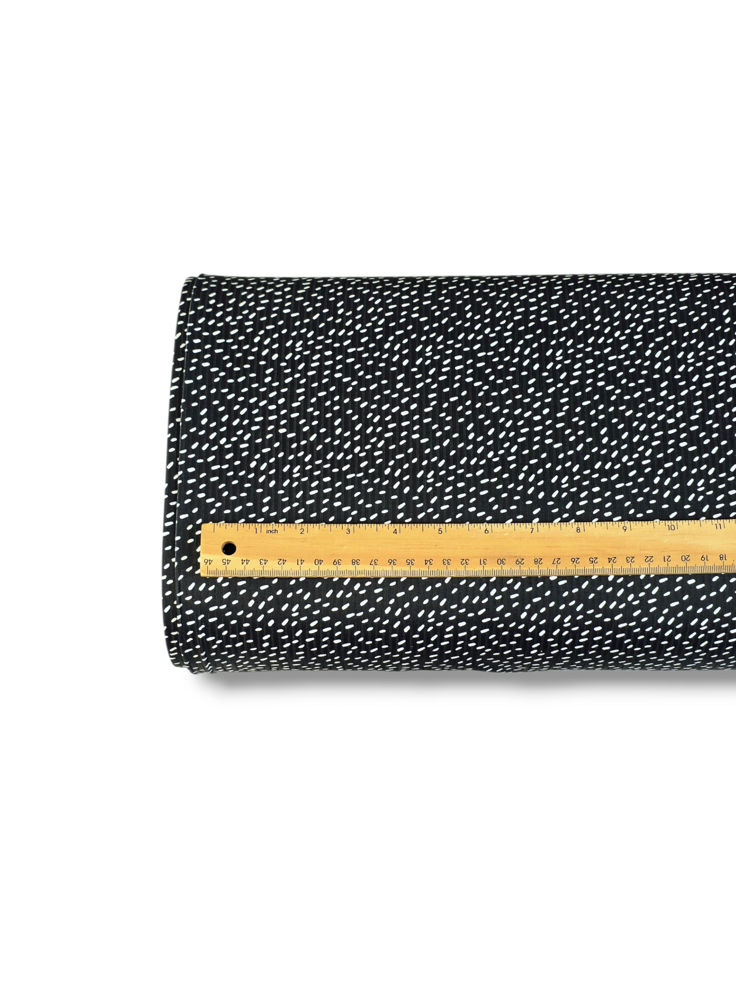 *Unique Design* Willow Ribbed Knit Simple Dash Black