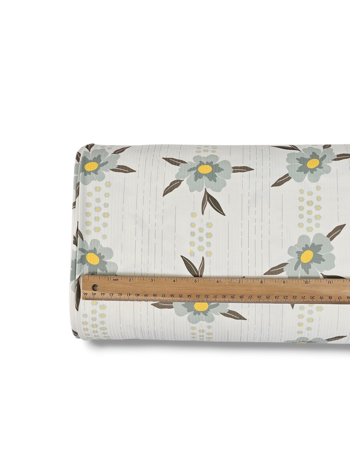 * Unique Design * Willow Ribbed Knit Structured Floral Pale Aqua – Sew ...