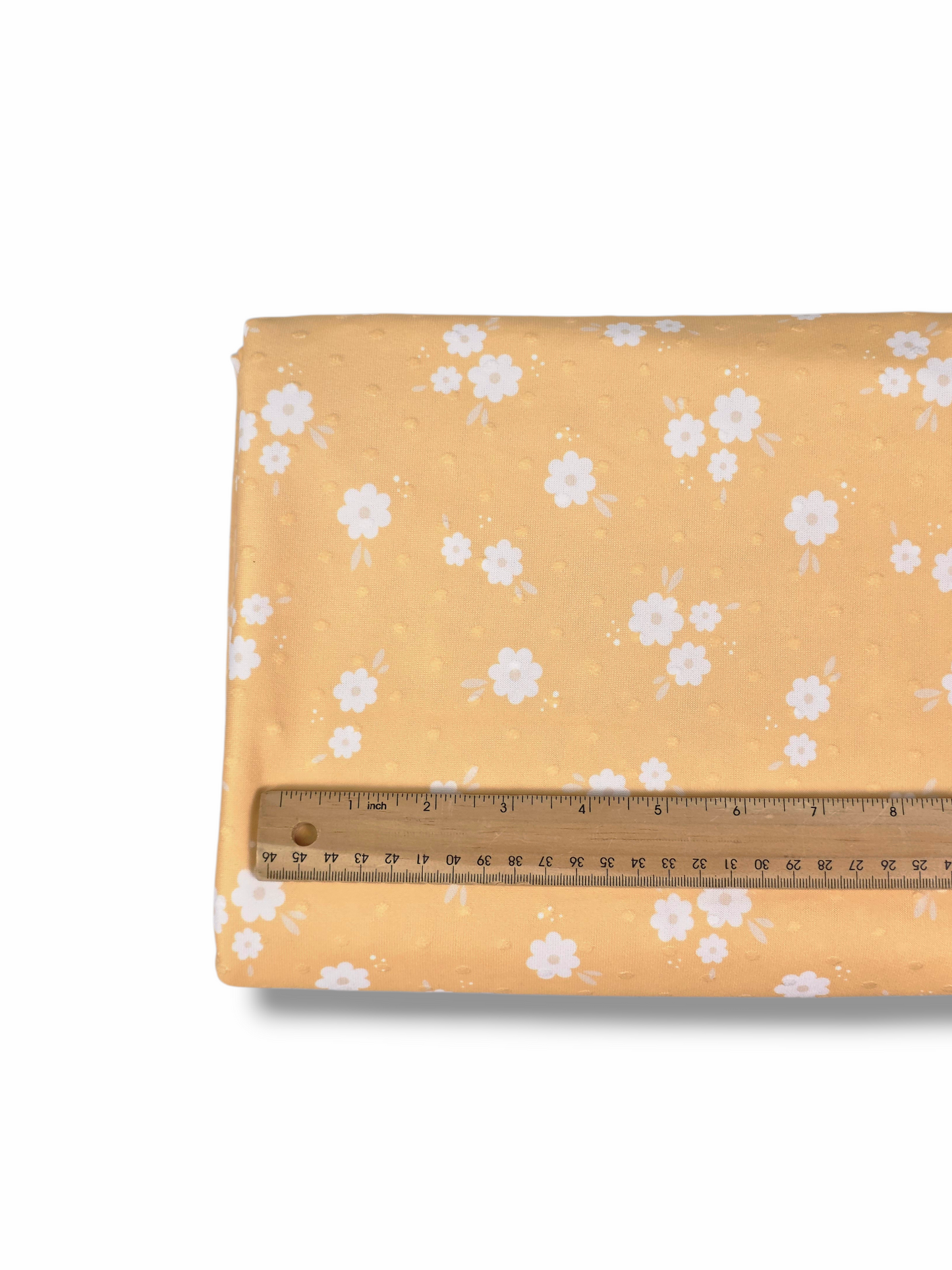 Swiss Dot Knit Scattered Charm Sunbeam