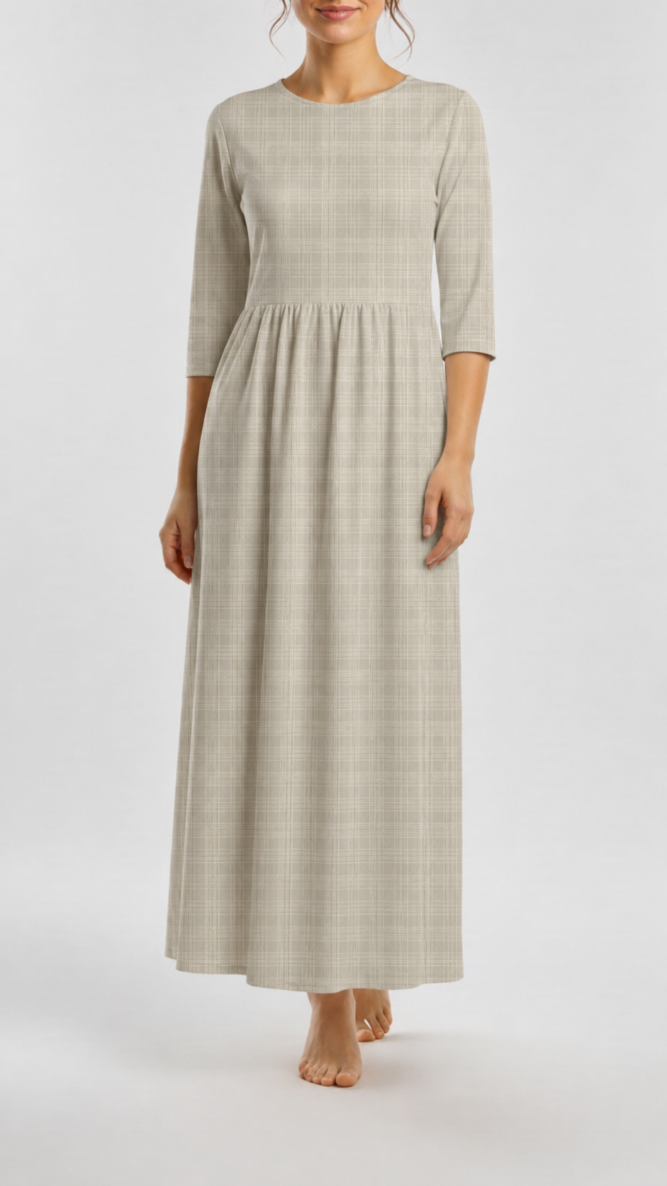 Cotton Linen Woven Threads Beige