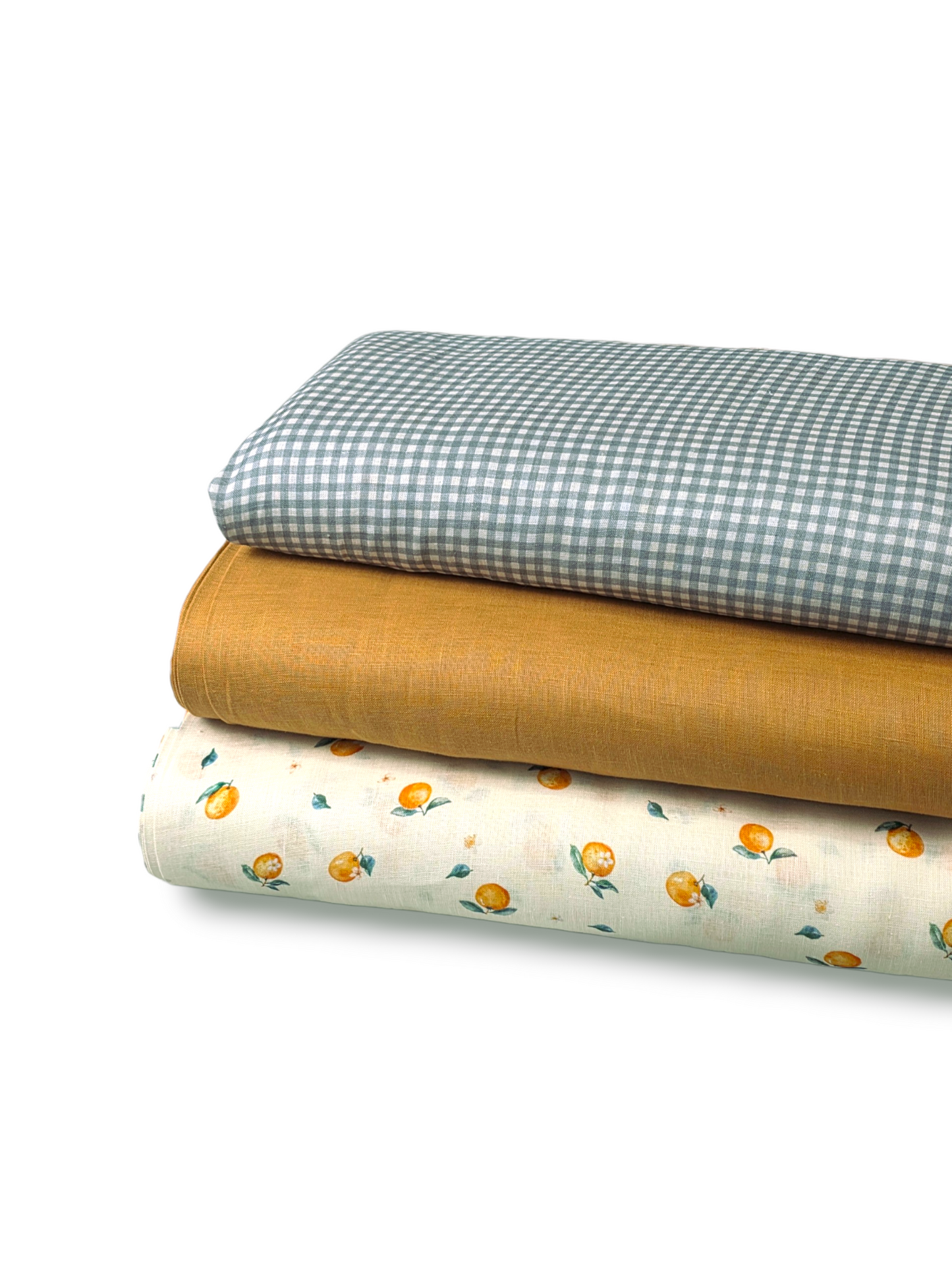 * Unique Design * Linen Gingham Check Sage