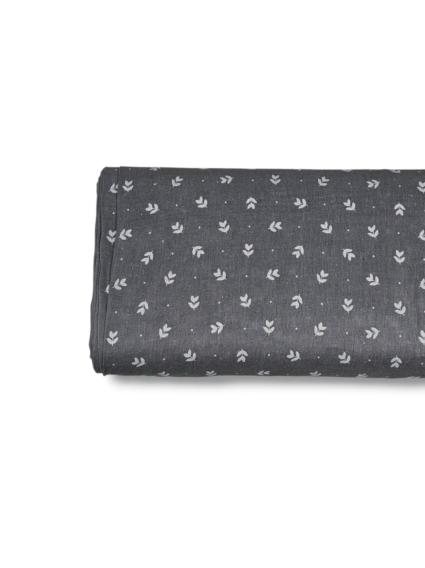 * Unique Design * Linen Moonlit Sprigs Slate