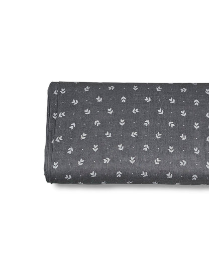 * Unique Design * Linen Moonlit Sprigs Slate
