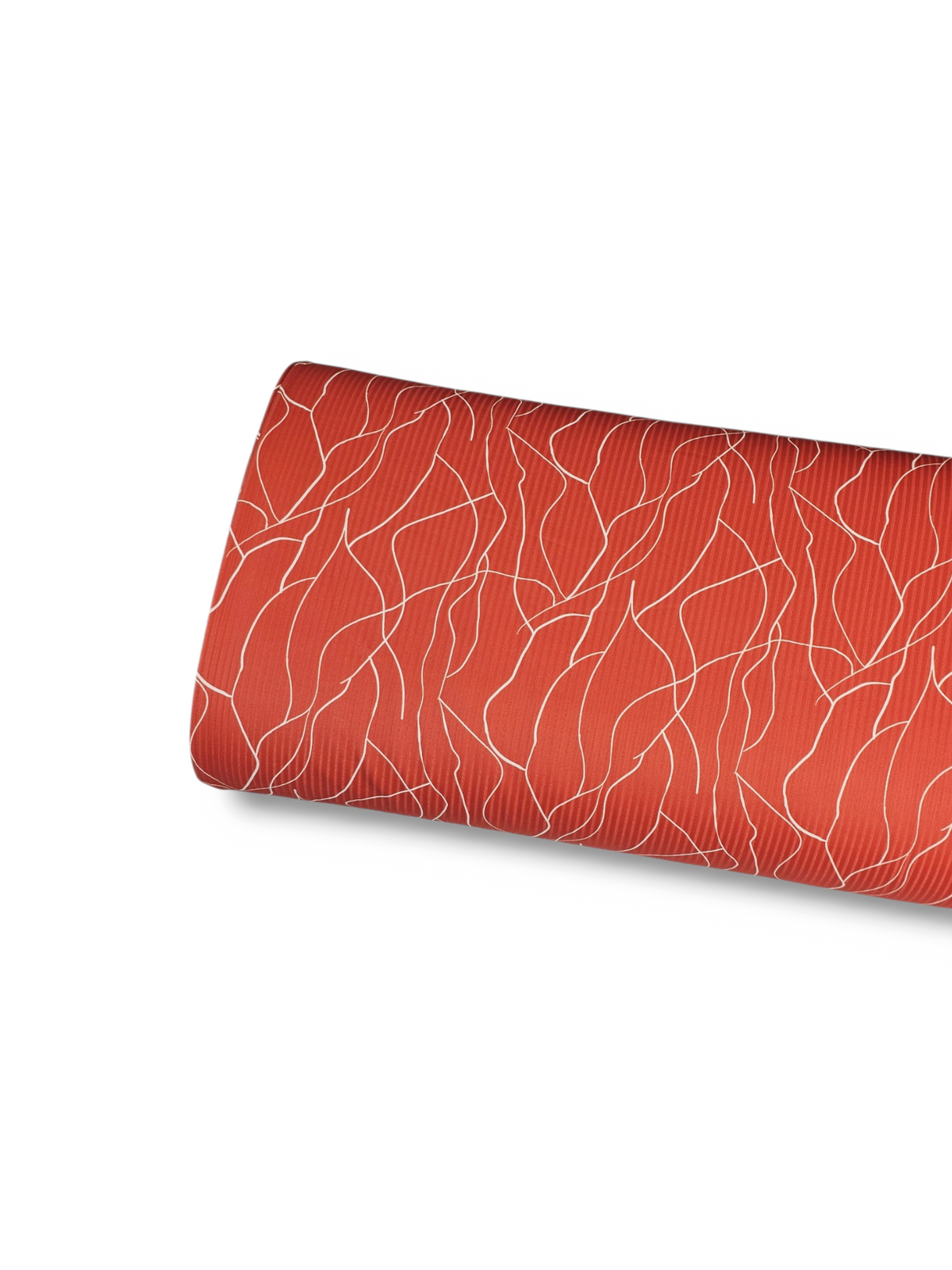 *Unique Design* Willow Ribbed Knit Geometric Sketch Coral