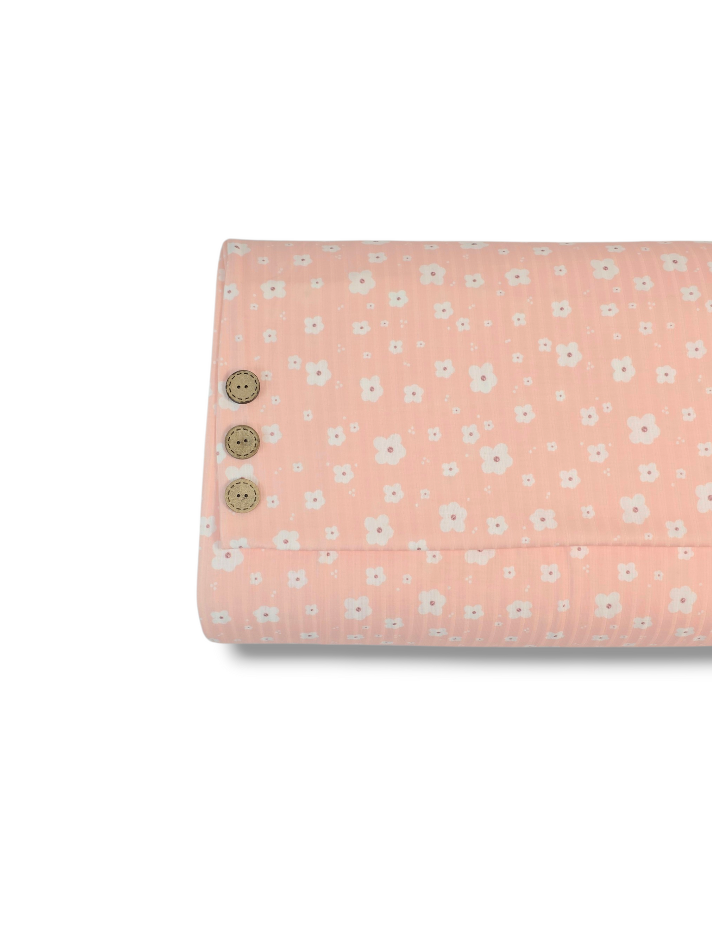 *Unique Design* Ribbed Knit Cotton Feel Sweet Meadow Light Peach